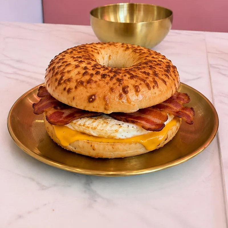 Bacon bagel
