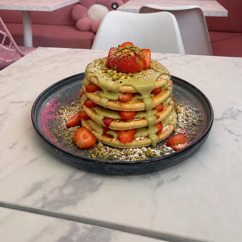 Pancakes pistacho